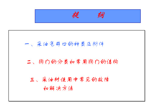 采油气井口及阀门知识.ppt