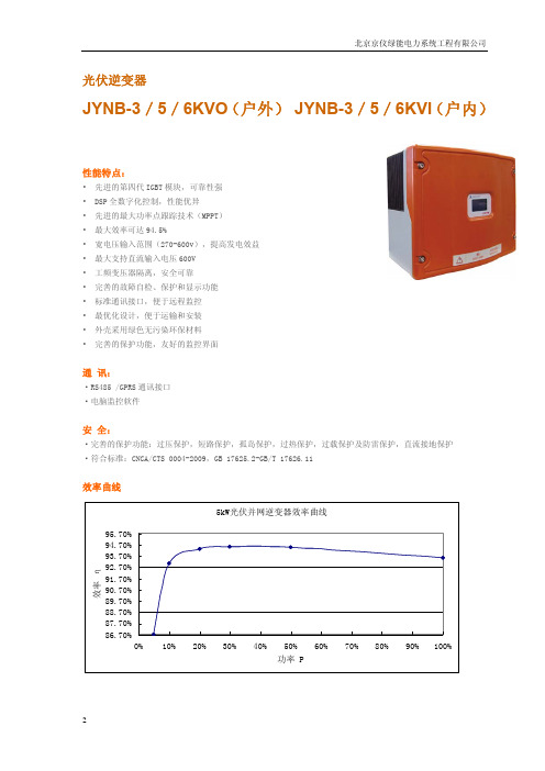 京仪绿能逆变器参数