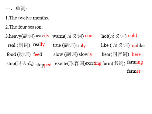 九年级英语上册期末常错题复习3
