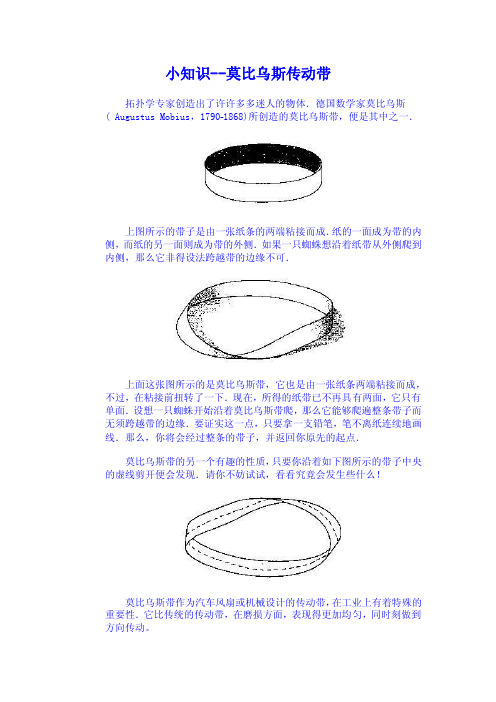 小知识--莫比乌斯传动带