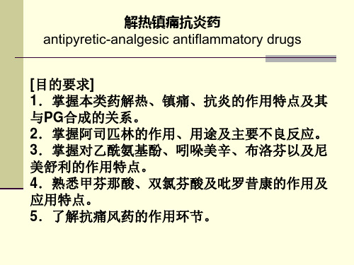 第20章解热镇痛抗炎药