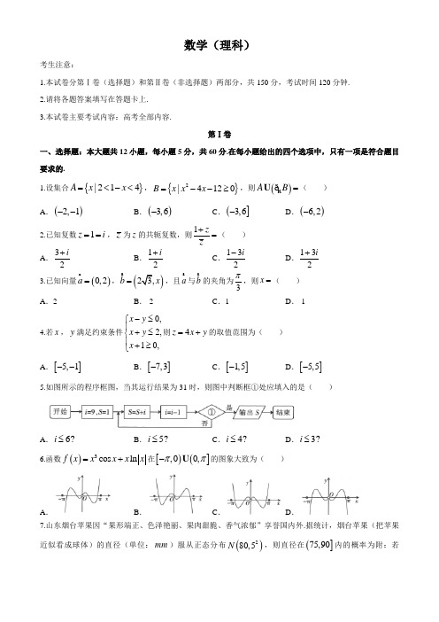 河南省新乡市新乡一中2020届高三二模数学(理)试卷