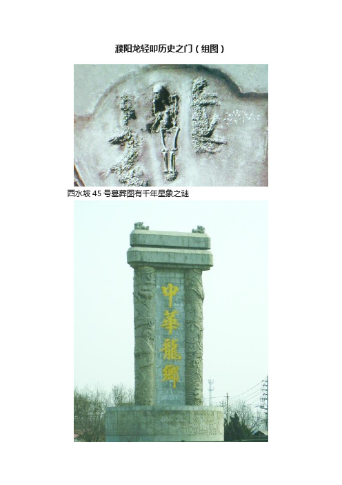 濮阳龙轻叩历史之门（组图）