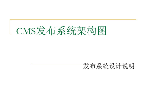 CMS发布系统架构图