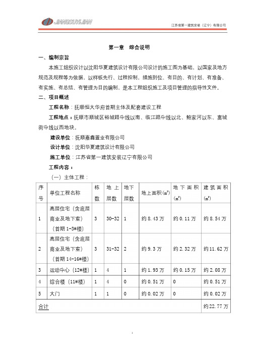 065.恒大华府首期工程施工组织设计(245P)