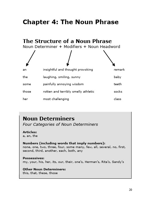 Chapter4TheNounPhrase