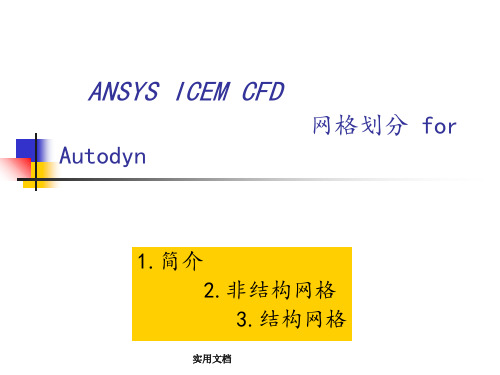 ICEM网格拓扑划分 (2)