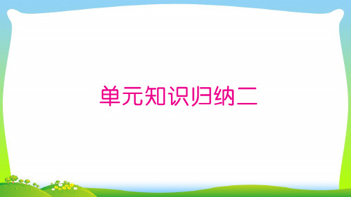【新】 人教部编版三年级下册语文练习课件 第2单元单元知识归纳二.ppt
