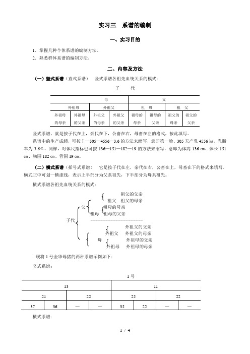 家畜育种学实习指导山西农业大学建设工程