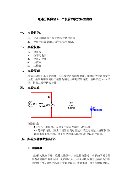 二极管的伏安特性曲线_2