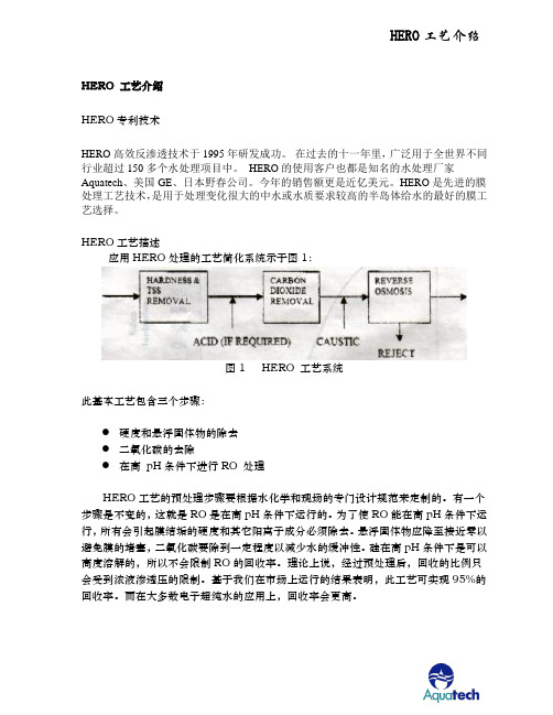 高效反渗透HERO工艺介绍