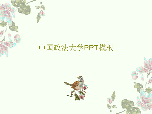 中国政法大学PPT模板共32页