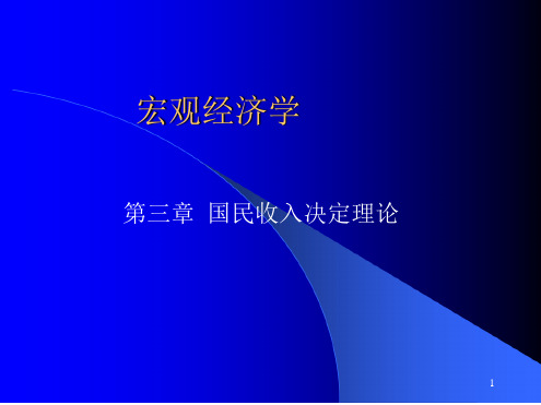 国民收入的决定