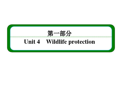 (新课标版)高一英语必修2  Unit+4+Wildlife+protectio