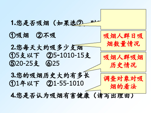 问卷调查问题 ppt课件