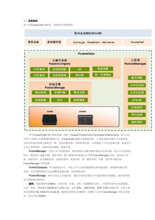 华为FusionCube系统构架介绍