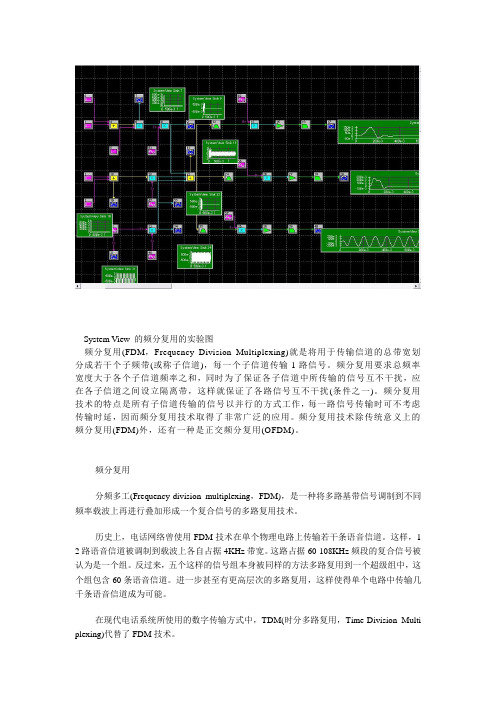 频分复用的实验    System View