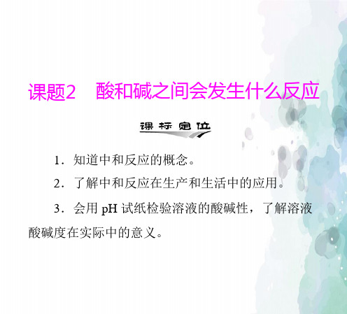 人教版-化学-九年级下册- 九年级 第十单元 课题2 酸和碱之间会发生什么反应 