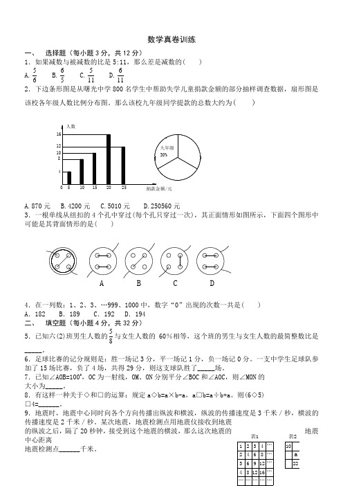 西工大附中小升初考试题[1]