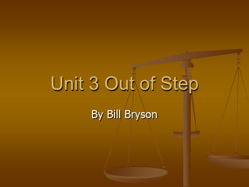 Unit 3 Out of step