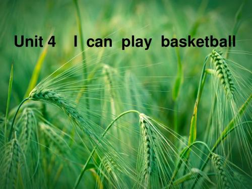 Unit4 I can play basketball课件4 译林版课件