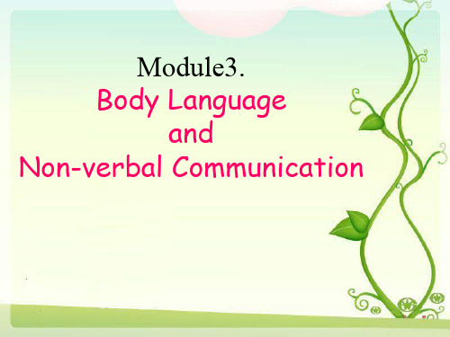 Module3-body-language-and-non-verbal-Introduction