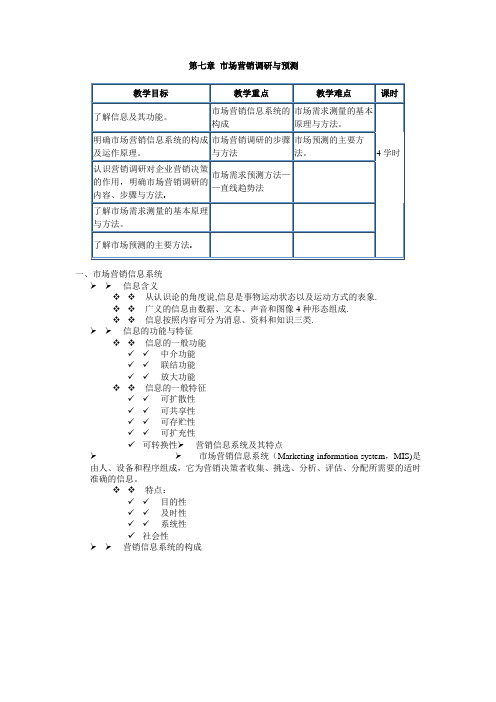 第七章-市场营销调研与预测