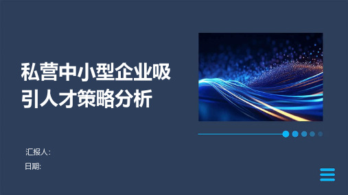 私营中小型企业吸引人才策略分析