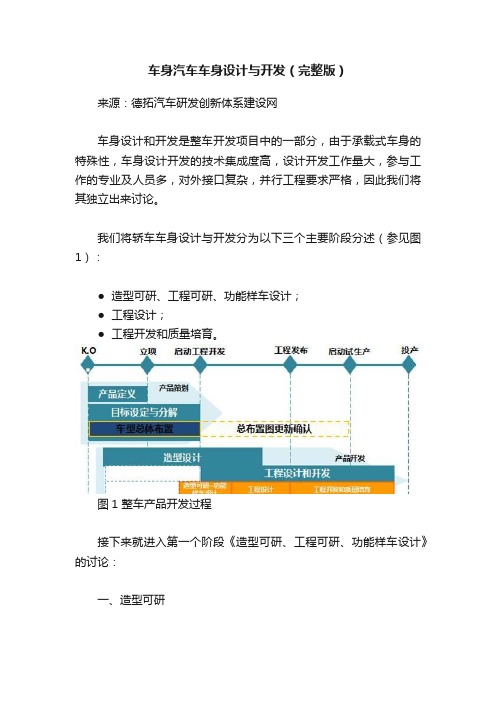 车身汽车车身设计与开发（完整版）