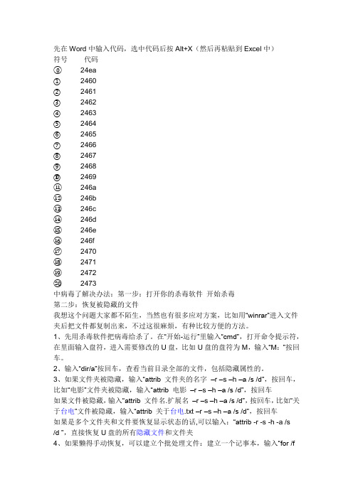 如何恢复被隐藏的文件夹