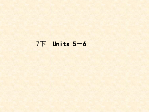 优秀课件2018届中考英语一轮复习课件：牛津译林版七下 units5-6复习 (共29张PPT)