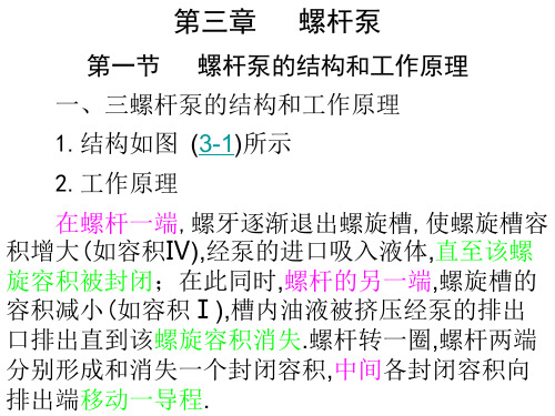 3.1螺杆泵结构和工作原理