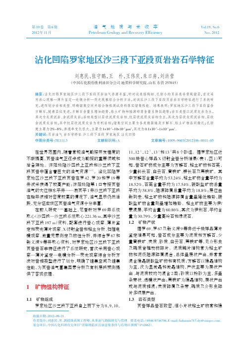 沾化凹陷罗家地区沙三段下亚段页岩岩石学特征