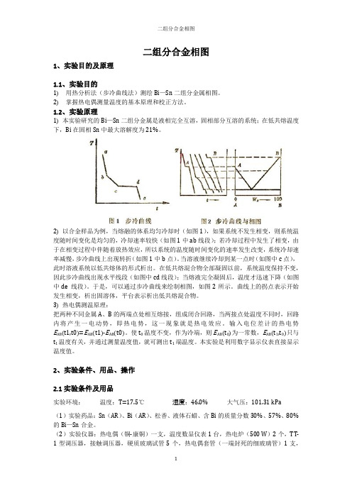 二组分合金相图