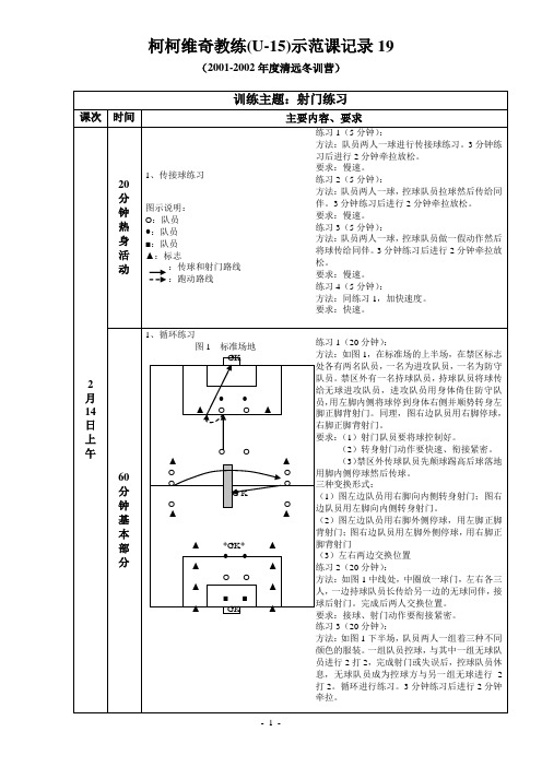 柯柯维奇教练(U-15)示范课记录19