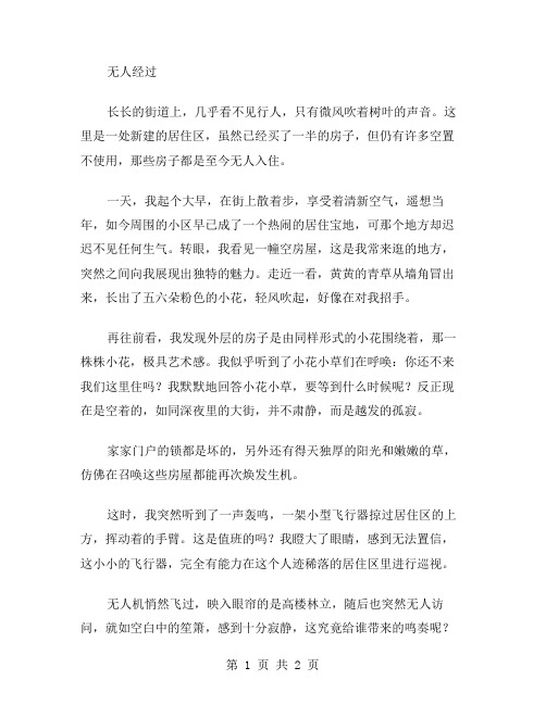 无人经过作文范文