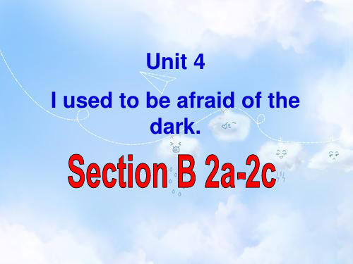 人教新目标版九年级英语全册 Unit 4 I used to be afraid of(15)