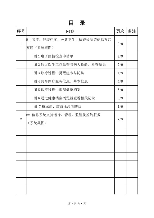 机构内医疗、健康档案、公共卫生、检查检验等信息互联互通4.5.1B所有内容