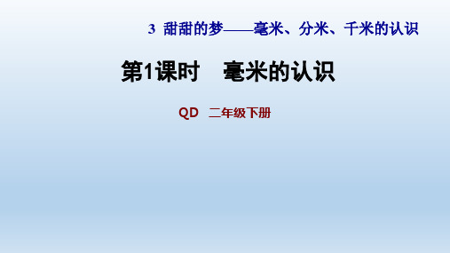 2020春青岛版二年级数学下册-第3单元-单元习题课件