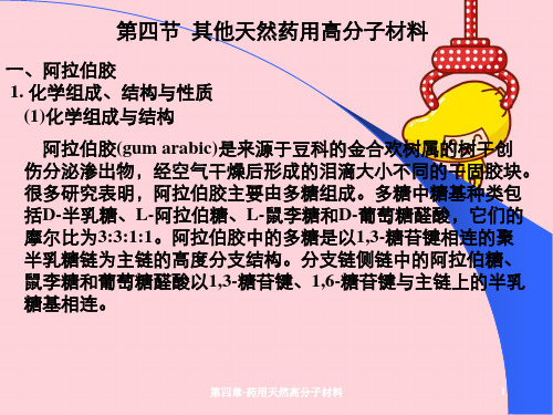 第四章-药用天然高分子材料