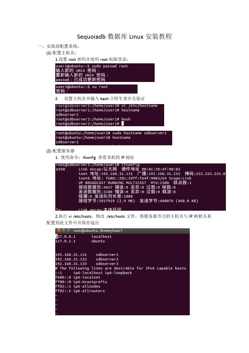 sequoiaDB安装及集群搭建数据库教程