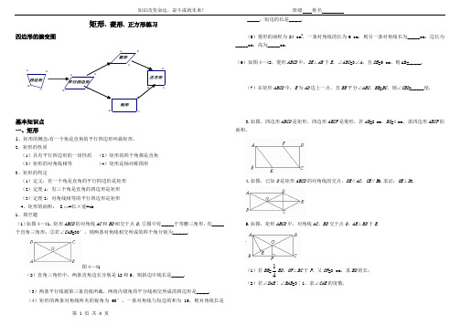 北师大版九年级数学上册第一章  菱形, 矩形、正方形 案