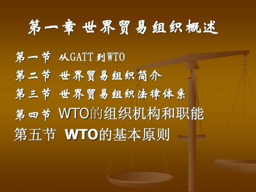 1.WTO概述