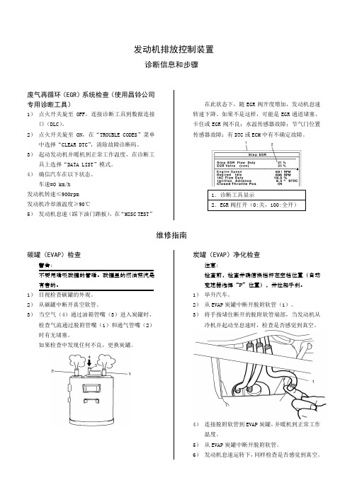 利亚纳 发动机排放控制装置