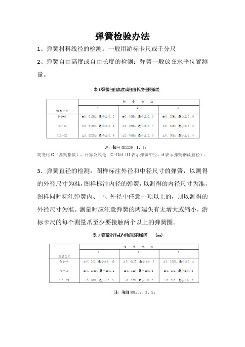 弹簧检验办法