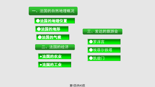 湘教七年级地理下册法国PPT课件