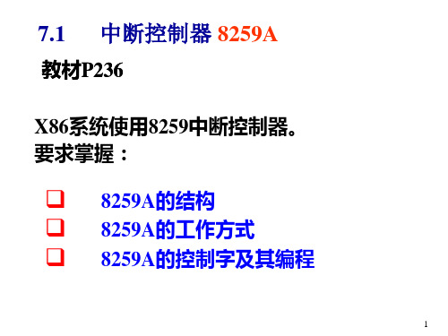 第7章 2中断控制器8259