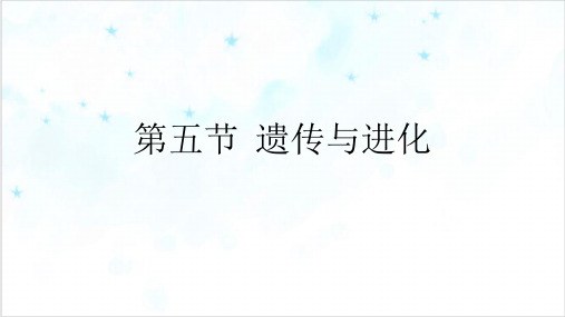 (九下第一章)遗传与进化—浙教版九级中考一轮同步复习课件PPT