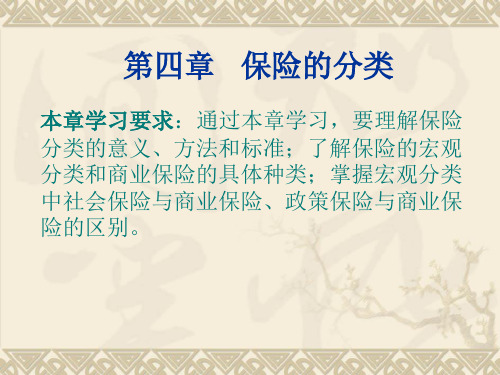 保险学基础第四章