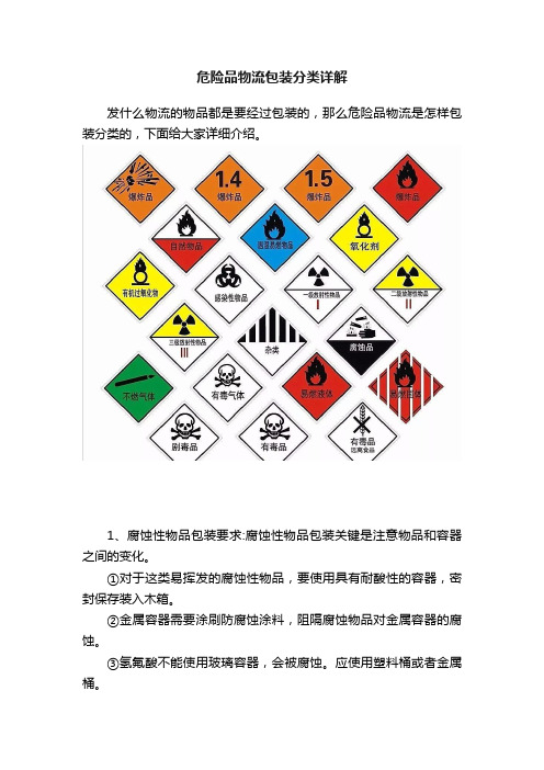 ?危险品物流包装分类详解